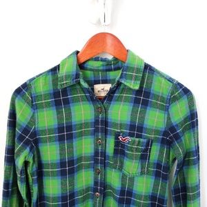 Hollister Plaid Flannel Shirt